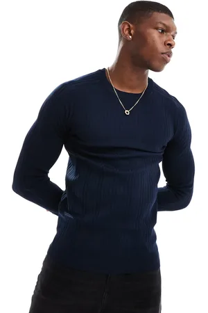 River Island Long sleeve muscle fit t-shirt in