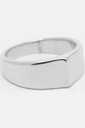 LOST SOULS Curved band ring in stainless steel