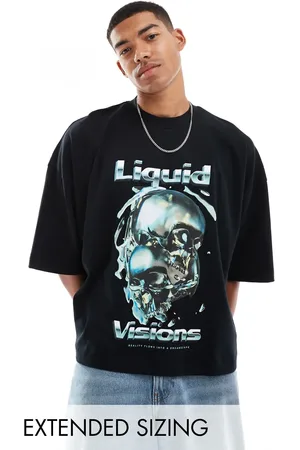 ASOS Extreme oversized t-shirt in heavyweight 220gsm with front print