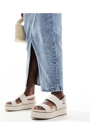 ASOS Tucker 2 chunky flatforms in off
