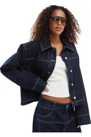 ASOS Denim western detail jacket in mid