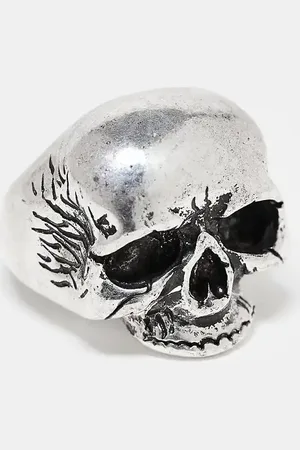 ASOS Skull ring in burnished tone