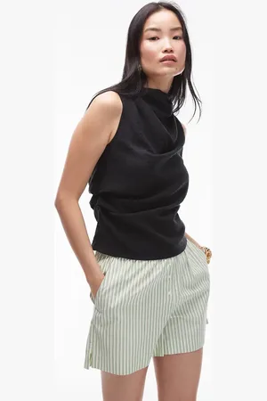 Topshop High neck sleeveless top in