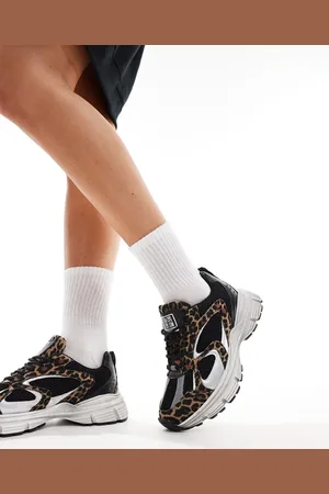 Steve Madden Plaja chunky trainers in leopard print
