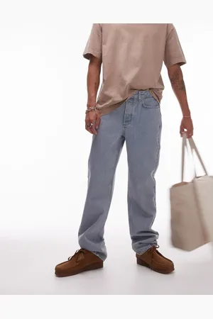 Topman Straight jeans in light washed