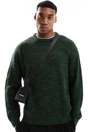 ASOS Oversized knitted fisherman rib jumper in twist