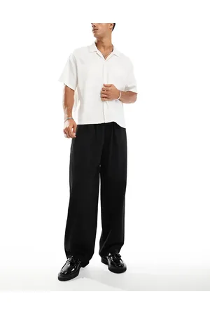Pull&Bear Wide leg tailored trouser in