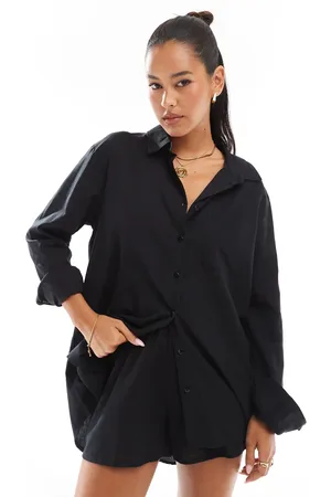 Esmée Esmee Exclusive oversized long sleeve beach shirt co-ord in