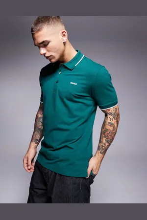 HUGO BOSS Dinoso polo shirt in forest