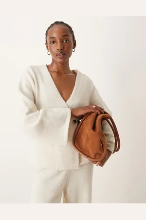 Y.A.S Long sleeve knitted cardigan co-ord in birch