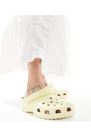 Crocs Classic Clogs In High Shine Buttercream
