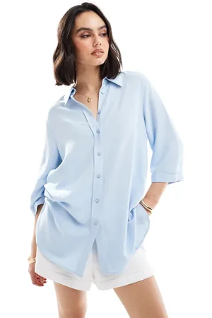 ASOS Relaxed fit linen shirt in