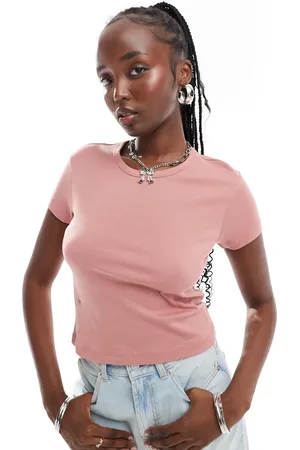 AllSaints Stevie baby tee in rose