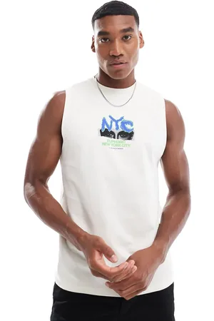 ASOS Tank with front print in off