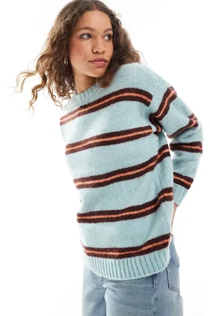 Vans Suzie striped crew sweatshirt in