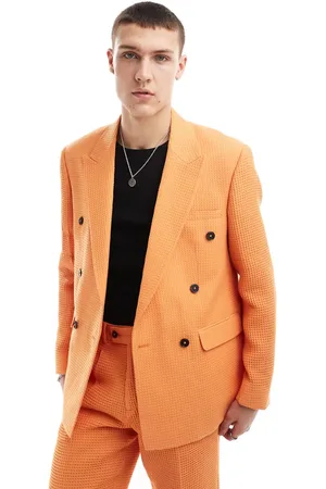 Viggo Oversized suit jacket in bright waffle