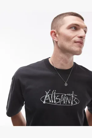 AllSaints Sternum back print t-shirt in washed