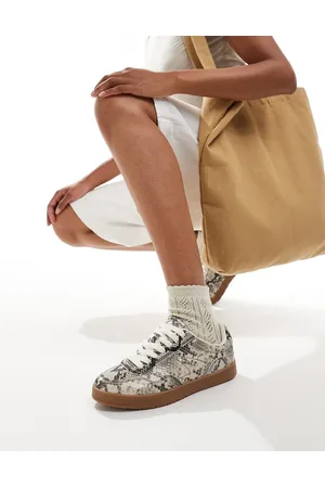 ASOS Deuce retro trainer in snake