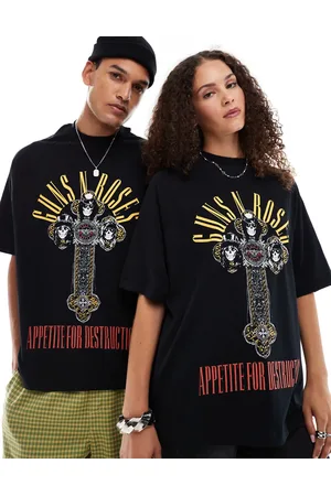 ASOS Unisex oversized raglan t-shirt with Guns N