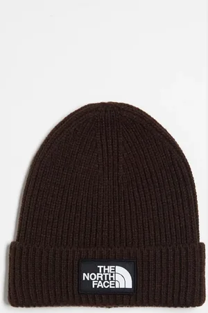 The North Face Logo patch cuffed beanie in