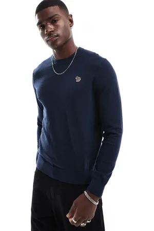 Paul Smith Crew neck knit jumper with icon zebra logo in