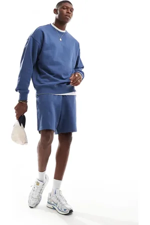 New Look Jersey short co-ord in vintage indigo