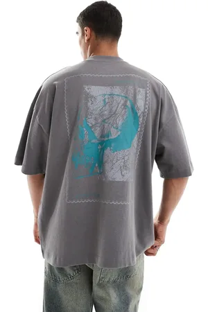ASOS Extreme oversized t-shirt with skull back print