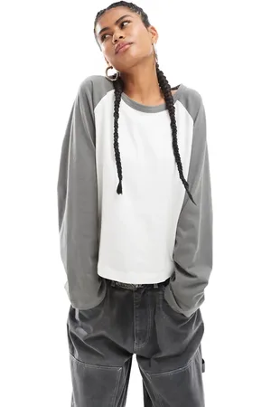 COLLUSION Raglan long sleeve boxy t-shirt in