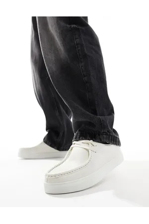 ASOS Lace up shoes in grey faux suede