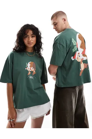 ASOS Disney Christmas boxy oversized t-shirt with Chip N
