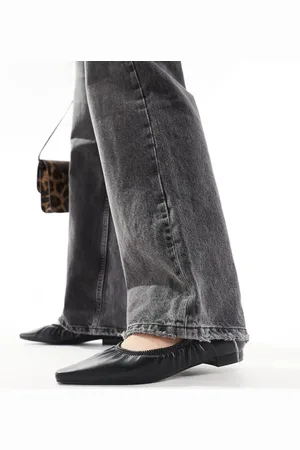 Glamorous Ruched pointed toe ballet flats in