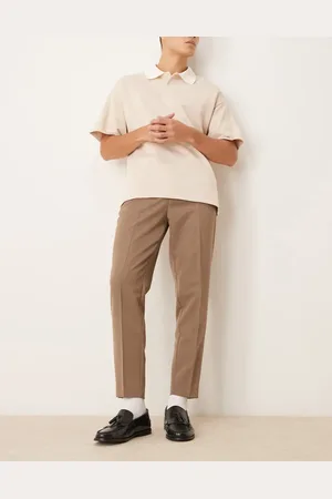 ASOS Smart tapered fit trousers in