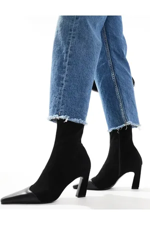 ASOS Rosie mid-heel sock boot in