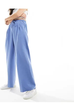 ASOS Tailored pull on trousers in blue