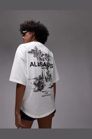 AllSaints Guardian Amelie oversized back print t-shirt in
