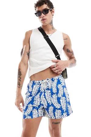 River Island Swim trunks in abstract leaf print