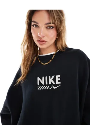 Nike Swoosh graphic oversized sweatshirt in
