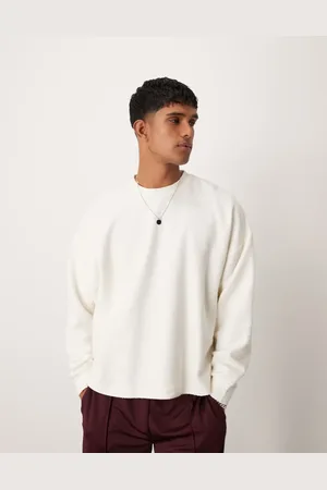 ASOS Extreme oversized long sleeve t-shirt with baggy sleeves in off