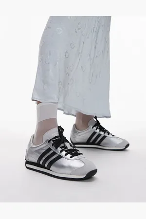 adidas Country OG trainers in metallic silver