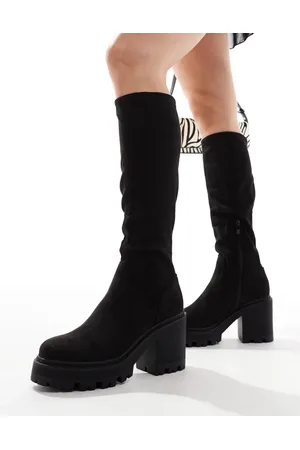 SEQWL Knee high chunky boots in