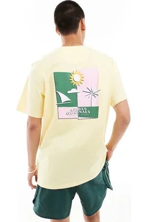 adidas Beach back print t-shirt in