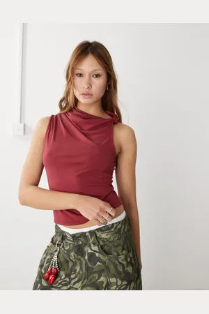 COLLUSION Knot detail slinky top