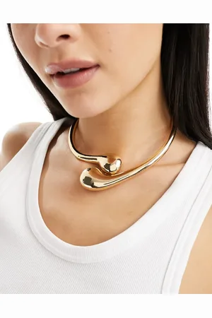 ASOS Torque choker with interlocking teardrop design in tone