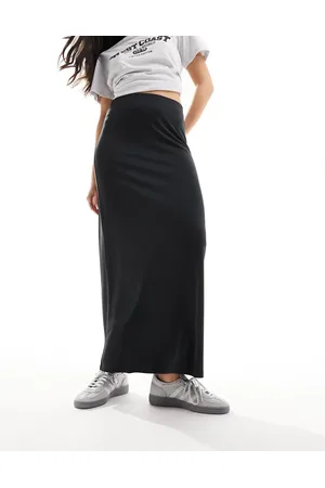 Monki Super soft maxi skirt in