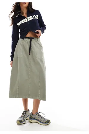 Gramicci Maxi skirt in pigment sage