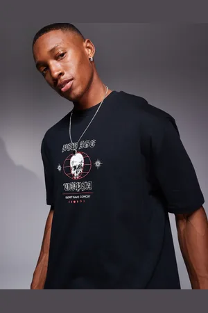 ASOS Relaxed t-shirt in with skull chest print