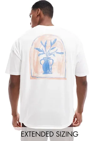 ASOS Oversized t-shirt in with abstract back print