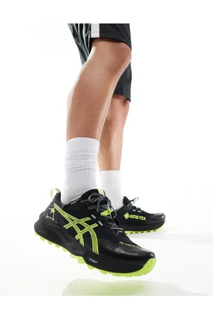 Asics Gel-Trabuco 12 GTX waterproof trail running trainers in and neon yellow