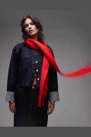 Topshop Seb skinny scarf in