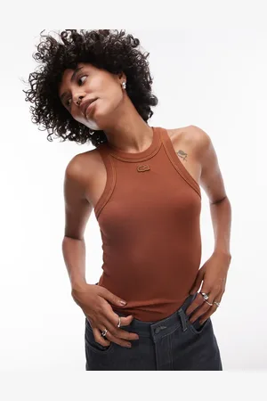 Lacoste Racer neck vest top in